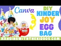 Kinder Egg Template Custom Party Favors Surprise Eggs Bag Made in Canva