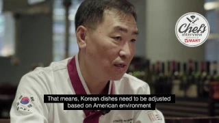 Chef Woo Kim at Dons Bogam Marinated Beef Platter