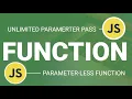 Passing Unlimited Parameters into JavaScript Function Parameter-less Function