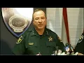 Fla. sheriff's heated response to reporter's question about 'gunfight' comment