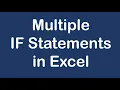 Multiple IF Statements Excel