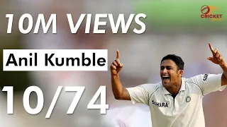 anil kumble historical 10 wickets haul 10 74 against pakistan ind vs pak 2nd test 1999 at delhi