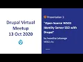 Open Source WSO2 Identity Server SSO with Drupal by Iwantha Lekamge Drupal Meetup 2020-10-13