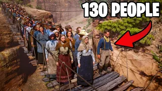 RDR2 Bridge Glitch - Launching Over 100 People Into The Sky