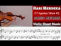 Download Lagu Free Sheet || Hari Merdeka (17 Agustus) - Husein Mutahar || Violin Sheet Music