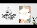 Dominate Your Days with Boho-Themed Portrait Wall Calendar