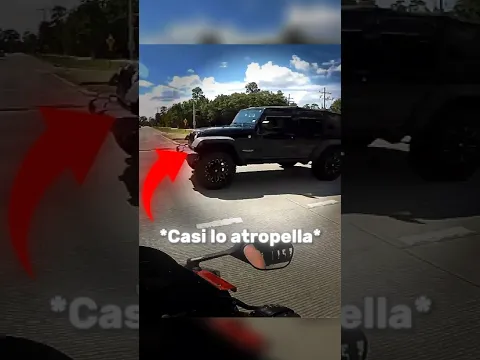 Casi lo atropella… 😳