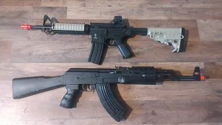 GAMEFACE 20 GRAM AIRSOFT BBs ACCURACY TEST AK-47 VS AR-15