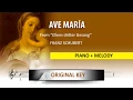 Ave Maria accompaniment vocal guide Franz Schubert Original key