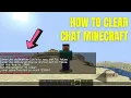 How To Clear Chat In Minecraft