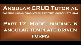 Model binding in angular template driven forms