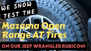 First impressions of the Mazama Open Range All Terrain Tires in snowy Bend Oregon