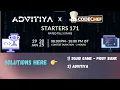 CODECHEF STARTERS 171 SQUID GAME ADVITIYA Solutions in Python