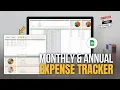 Create a Monthly Annual Expense Tracker Google Sheets Template with Automated Annual Summary Tab