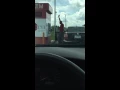 Happy man at drive through ATM in Bloomington Minnesota