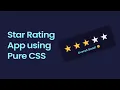 Star Rating Widget With Emoji - Feedback Rating App with Pure CSS