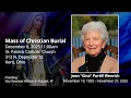 Jean Gina Purtill Wenrich Mass of Christian Burial St Patrick Church Kent Dec 6 2025 11 00 am