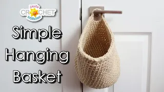 Clean Austere Simple Hanging Basket Crochet Tutorial