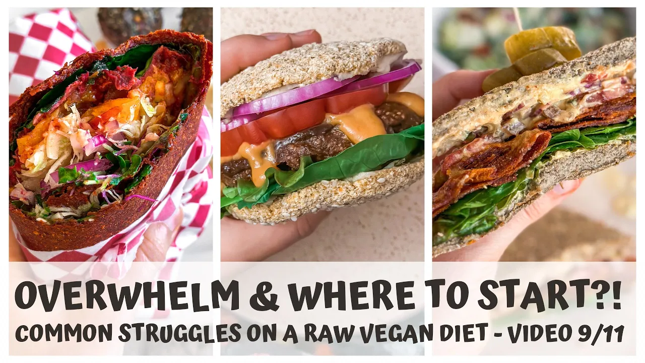 OVERWHELM & WHERE TO START  COMMON STRUGGLES ON A RAW VEGAN DIET  VIDEO 9/11