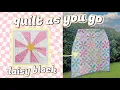 Download Lagu How to Quilt As You Go: Make an Easy Daisy Block With a Square Ruler! (Beginner Friendly)