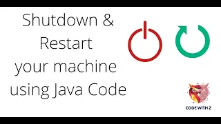 Shutdown and Restart your Windows machine using Java Code WORKING CODE