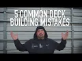 5 Common Deck Building Mistakes Dr Decks