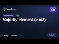 Majority element - Simply Explained with Python DSA