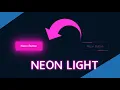 Neon Light Button Animation Effects on Hover CSS Snake Border