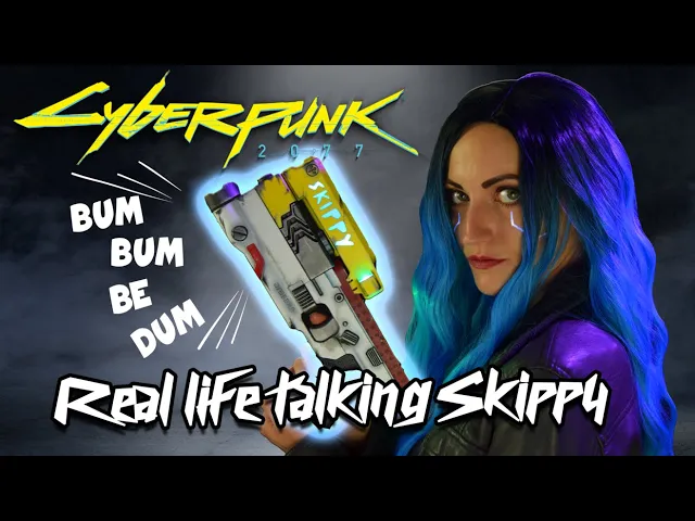 Real life talking "Skippy" from Cyberpunk 2077 DIY Cosplay