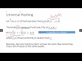 Universal Hashing 3 IP Addresses and Hash Families