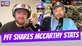 PFF takes DEEP statistical dive on JJ McCarthy s 2025 season