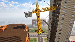Can a Tower Crane Destroy This Building? | Teardown Physics