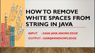 how to remove white spaces from string in java