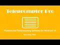 Recording with Teleprompter Pro and OBS