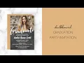 Chalkboard Photo Graduation Party Invitation