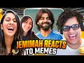 Lagu REACTING TO MEMES WITH JEMIMAH RODRIGUES Ft @sahibabalii 