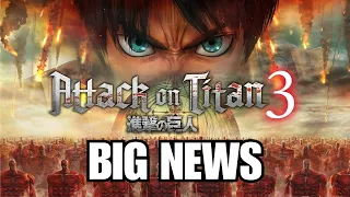 attack on titan 3 news release window gameplay and openining animation
