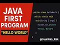 First Java Program Java Hello World program How to Compile Run Java Program