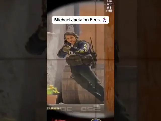 Michael Jackson Peek in CS2!!! #cs2 #кс2 #shorts #shortvideo #funny #csgo2 #michaeljackson