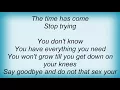Sia - Stop Trying Lyrics
