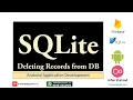 SQLite Deleting Records from Database