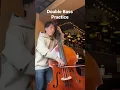 Double Bass Bowing practice #shorts