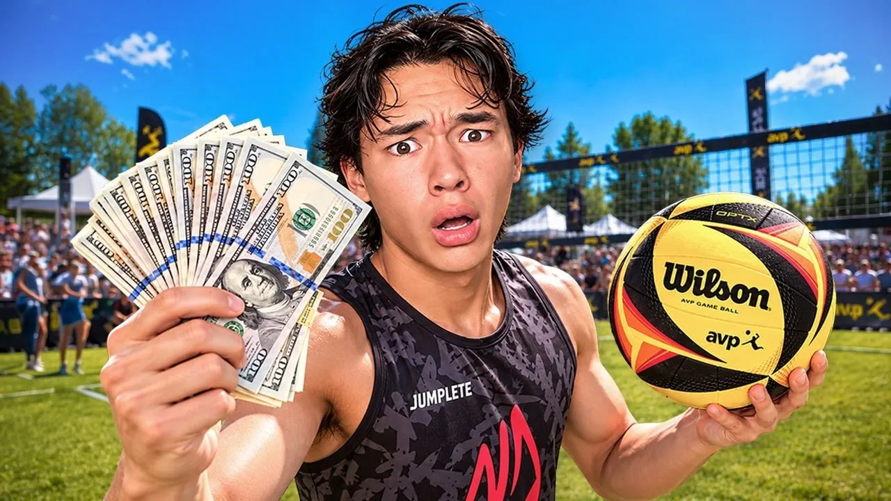I tried to WIN MONEY by playing Volleyball...