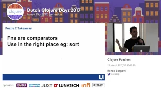 Clojure Puzzlers Renzo Borgatti