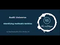 Developing an Audit Universe - Part 1 Identifying Auditable Entities