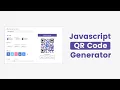 QR Code Generator in HTML CSS JavaScript Part 1 JavaScript QR Code Generator