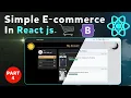 E-commerce App in React js React js Shopping Cart Add to cart react PART-4