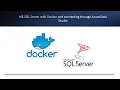 MS SQL Server with Docker