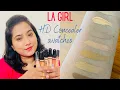 L A GIRL PRO CONCEAL CONCEALER SWATCHES REVIEW