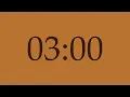3-Minute Countdown Timer Copper Dark Brown